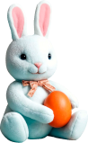 Bunny pinkwhite with eg...